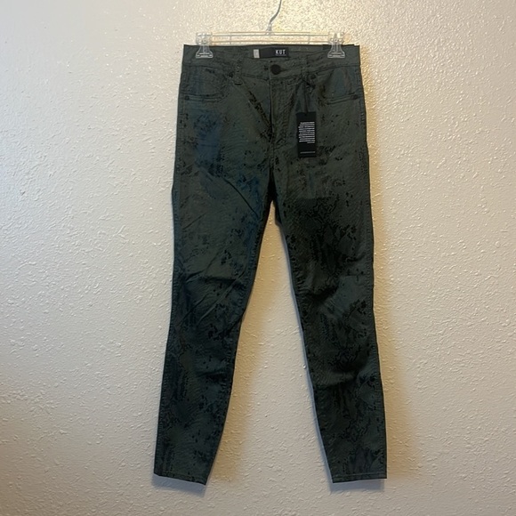 NWT Kut From The Kloth Connie High Rise Fab AB Skinny Snakeskin Size 4 - Picture 4 of 9